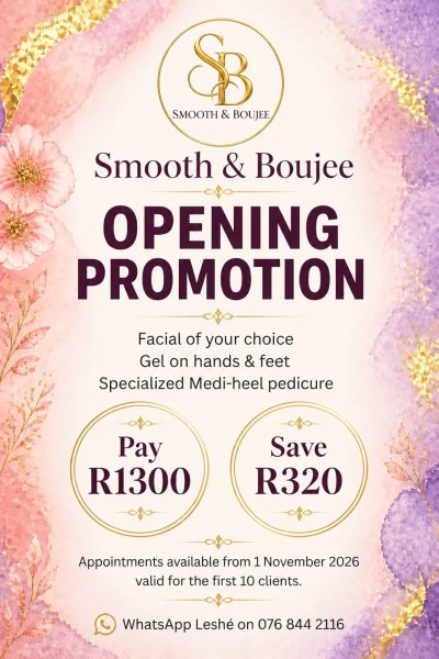 SMOOTH & BOUJEE – Beauty for sale Gordon\'s Bay